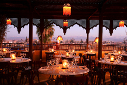 Enjoy great views of the medina and the mountains from Le Salama's terrace
